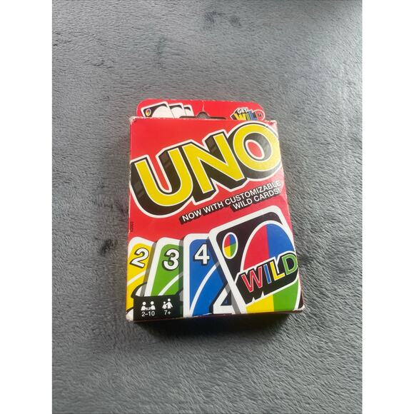 UNO CARD GAME NOW WITH CUSTOMIZABLE WILD CARDS! 100% COMPLETE WITH INSTRUCTIONS - Picture 1 of 7